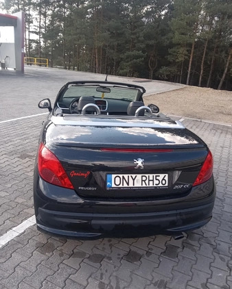 Peugeot 207 CC cena 18500 przebieg: 113000, rok produkcji 2008 z Olsztyn małe 172